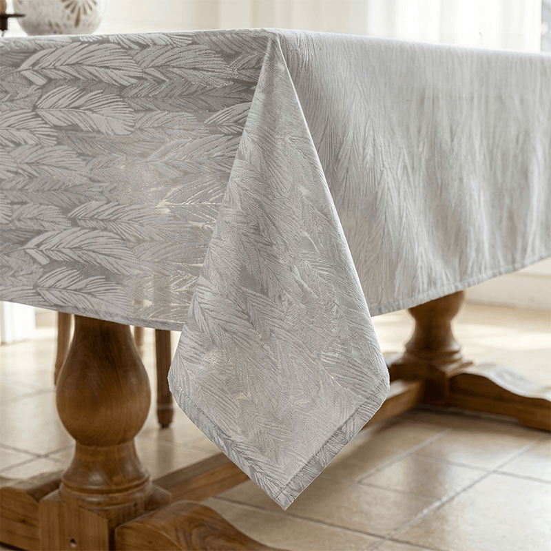 Leaf Pattern Jacquard Tablecloth - image 7