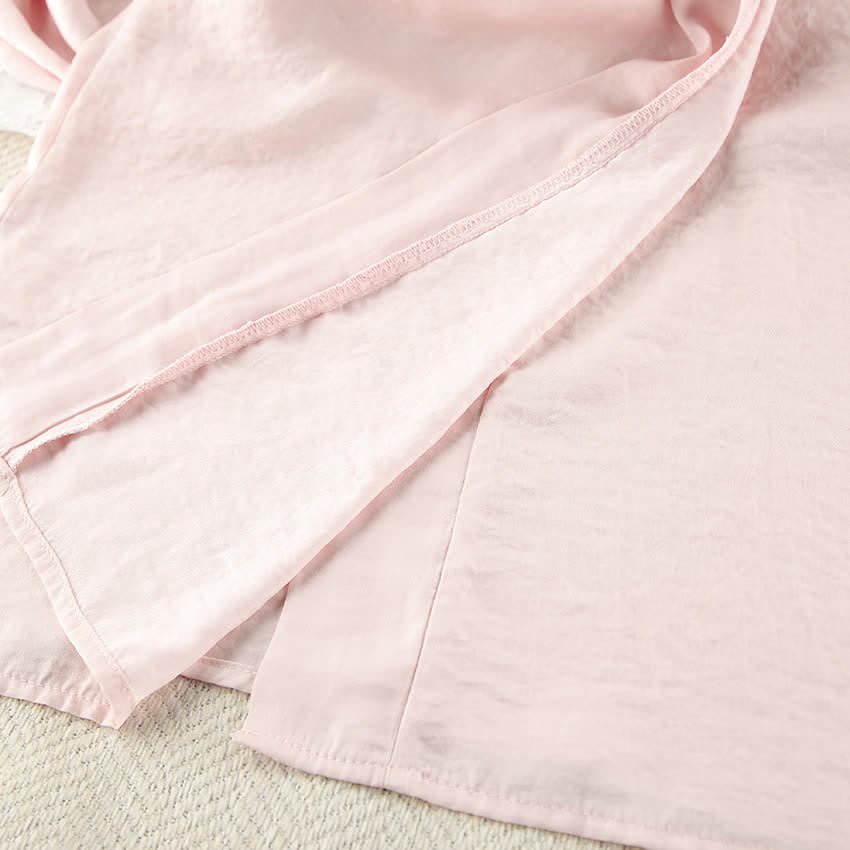 Solid Blush Kimono Robe Set - image 10