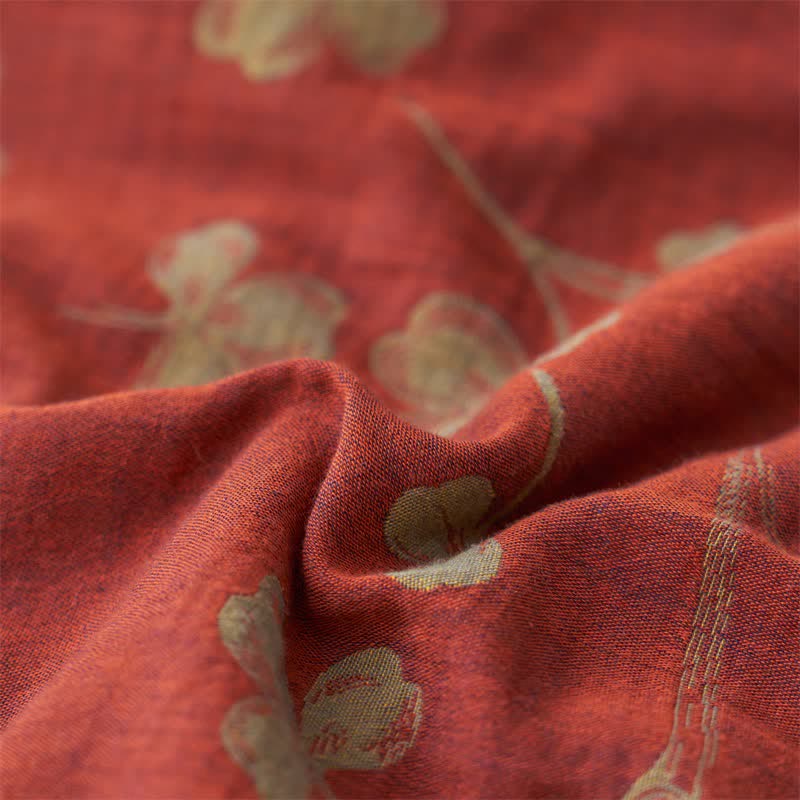 Cotton Gauze Jacquard Rustic Clover Bedding - image 16
