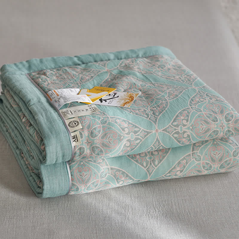 Cotton Gauze Jacquard Vintage Pattern Bedding - image 5