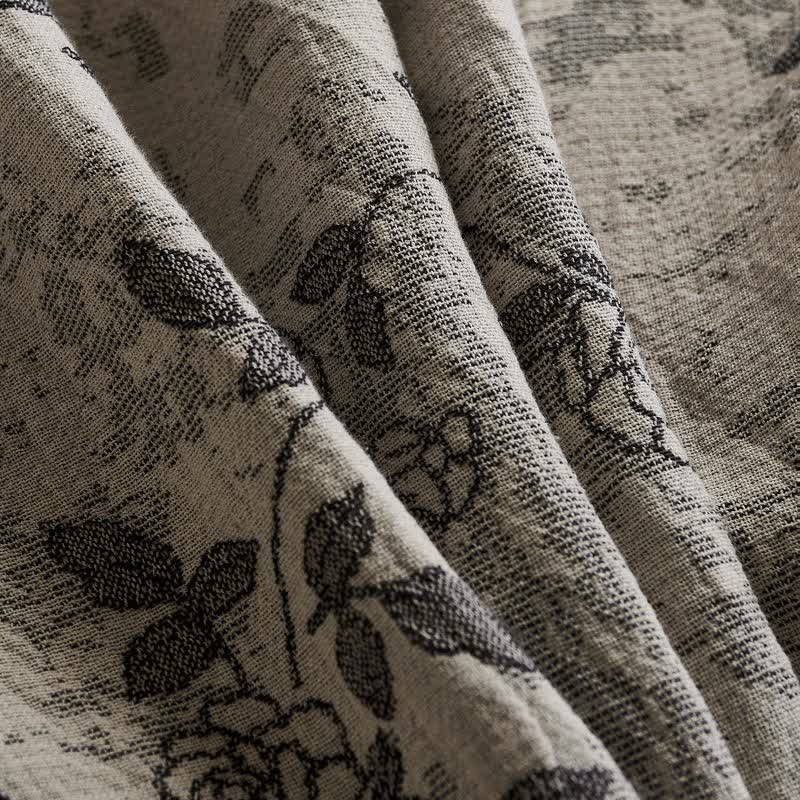 Artistic Vintage Floral Cotton Gauze Quilt - image 7