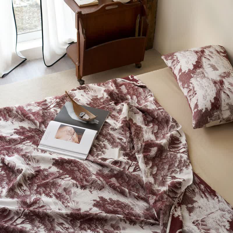 Country Toile Pure Cotton Sheet Bedspread - image 8