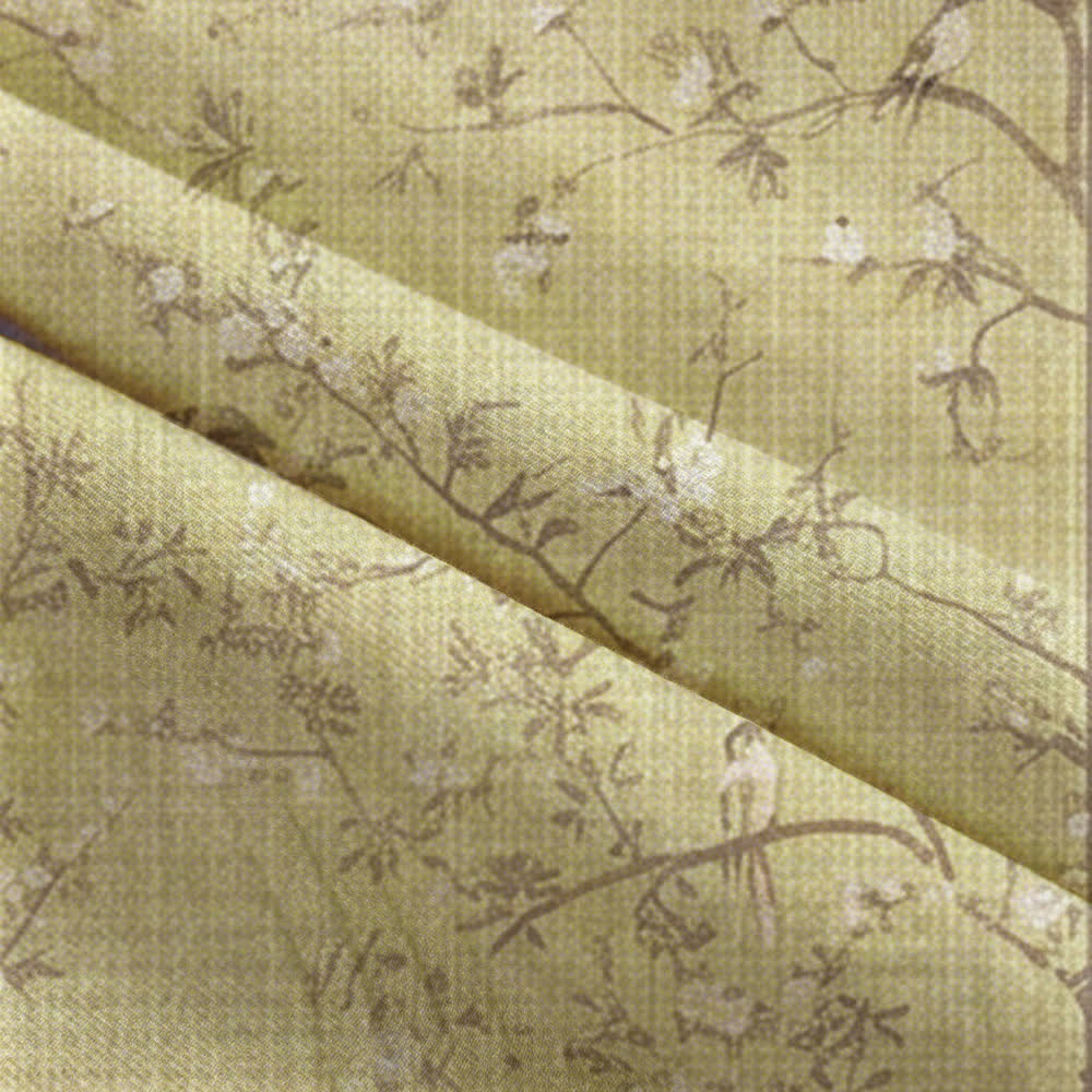 Oriental Floral Bird Doorway Curtain - image 3