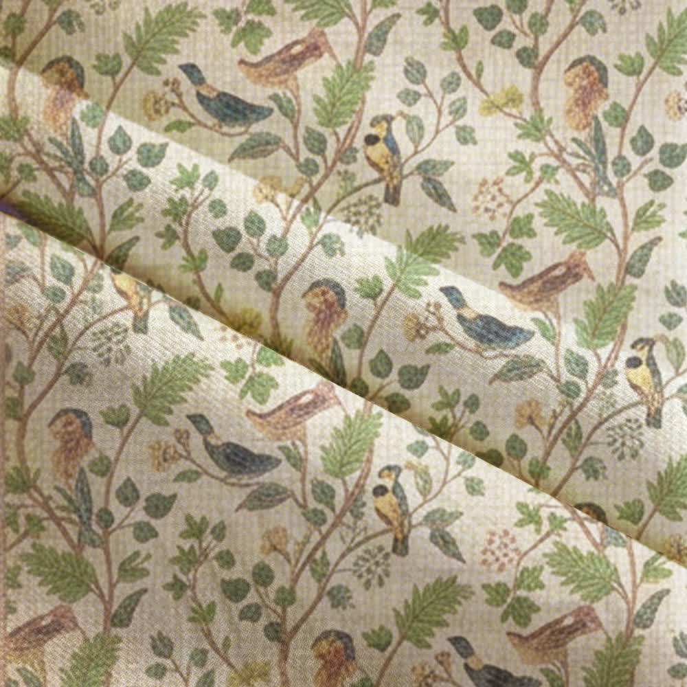Forest Birds & Botanical Doorway Curtain - image 4