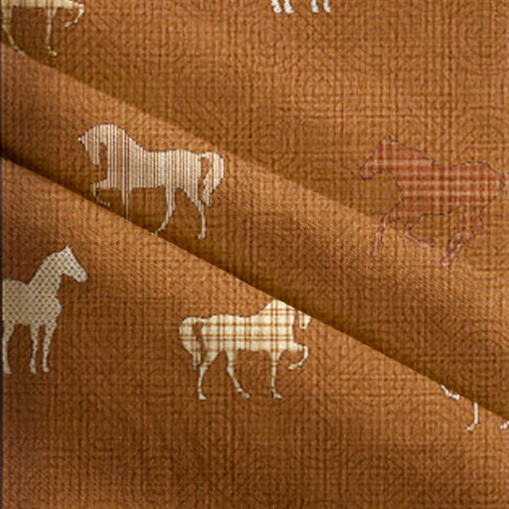 Brown Equestrian Room Divider Door Curtain - image 4