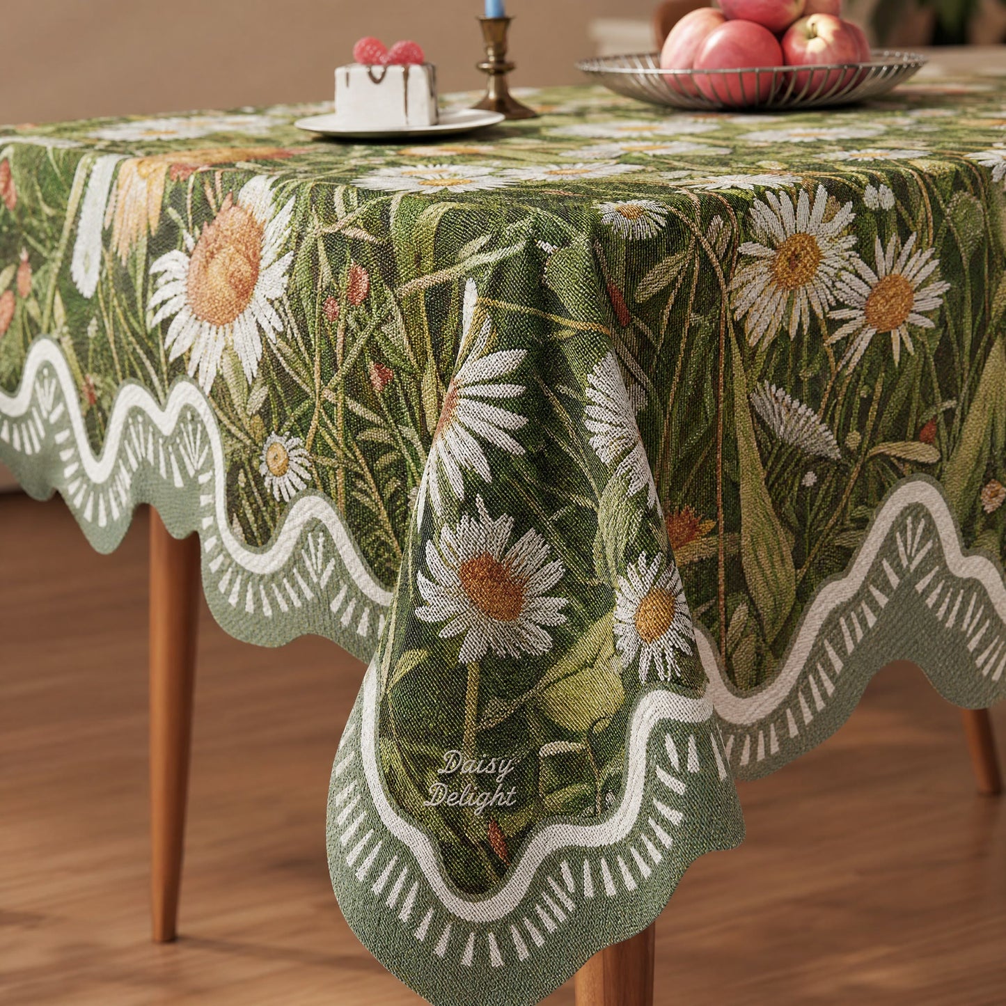 Ownkoti Woodland Wildflower & Daisy Tablecloth - image 3