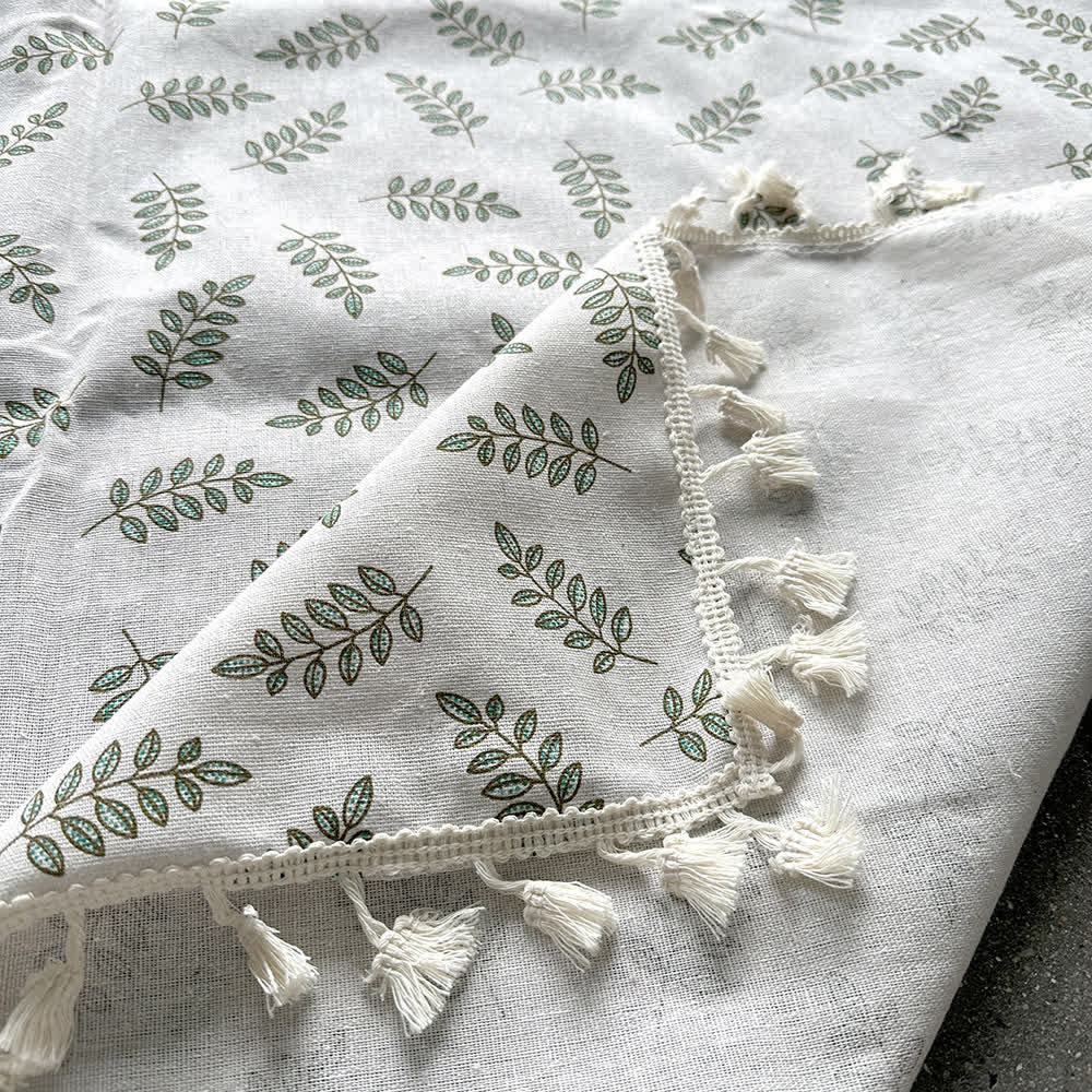 Minimalist Leaf Picnic Blanket Tablecloth - image 4