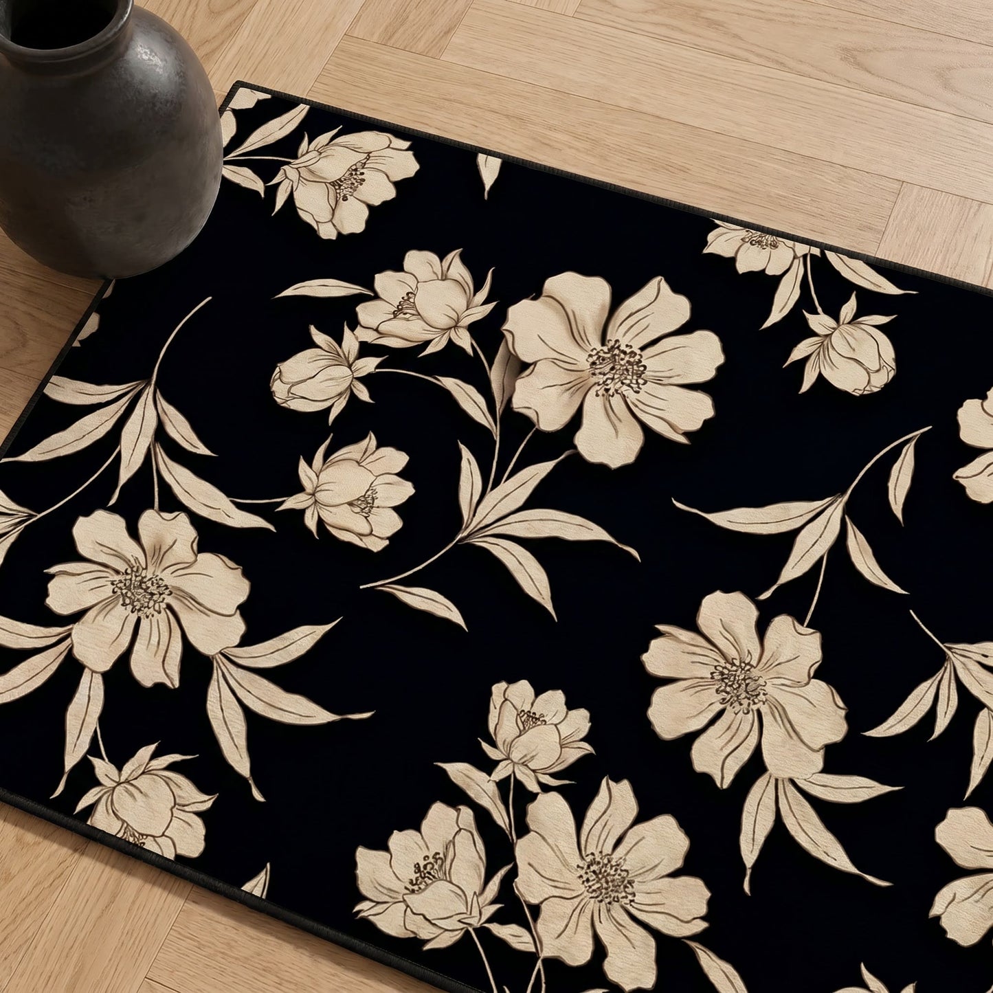 Vintage Peony Diatomaceous Earth Bathroom Rug - image 4