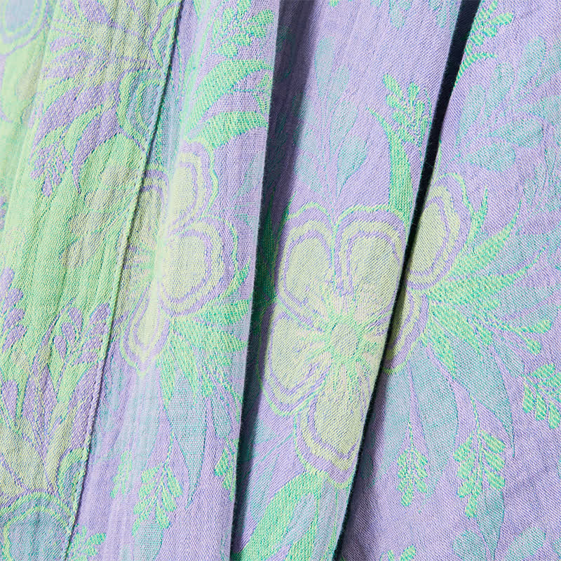 Refresh Floral Double-Gauze Kimono Bathrobe - image 7