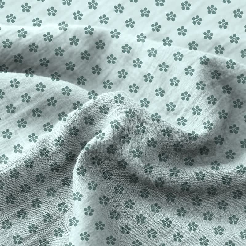 Ownkoti Cherry Blossom Cotton Double Gauze Bedspread - image 3