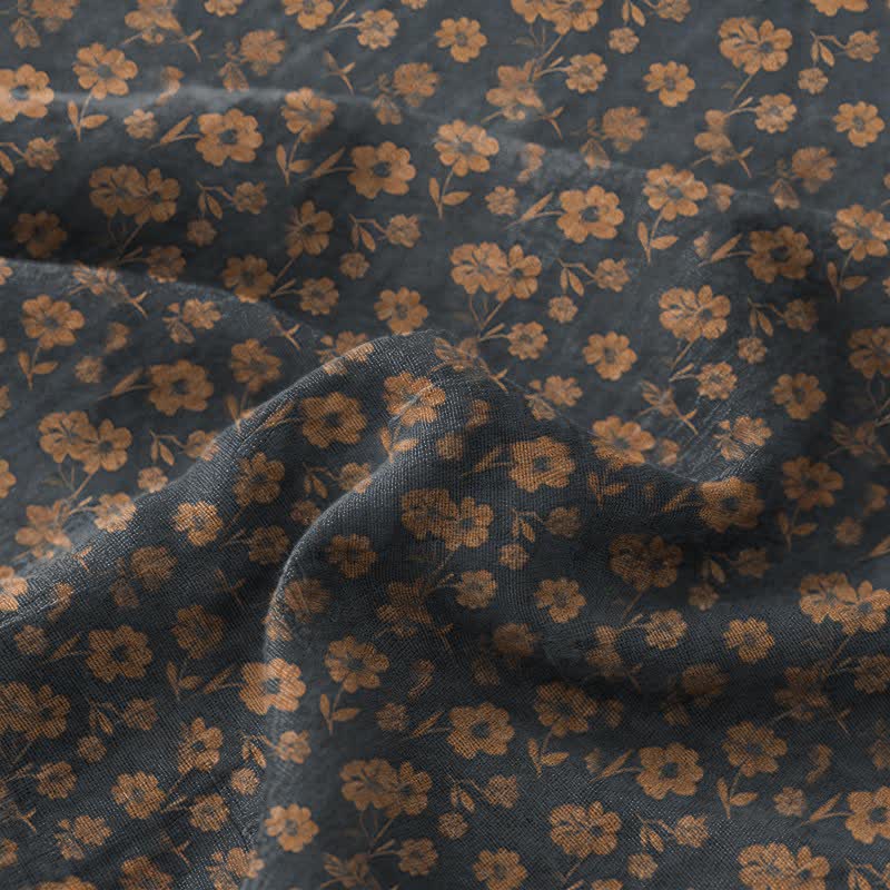 Ownkoti Dark Botanical Cotton Double Gauze Bedspread - image 3