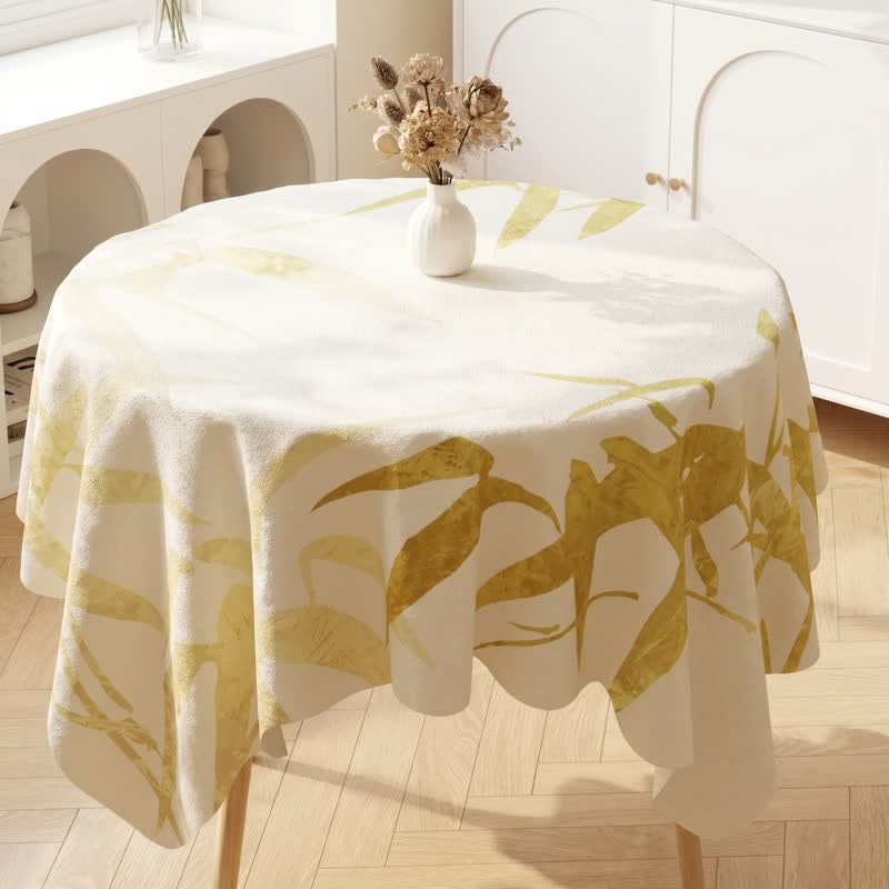 Country Style Botanical Leaf Print Tablecloth - image 2