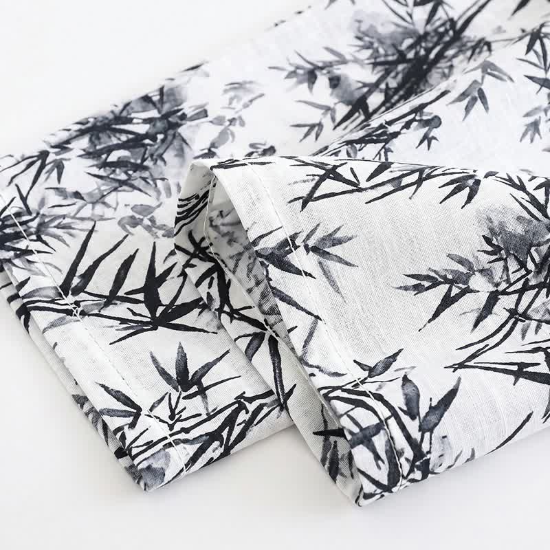Unisex Style Bamboo Print Pajama Set - image 6