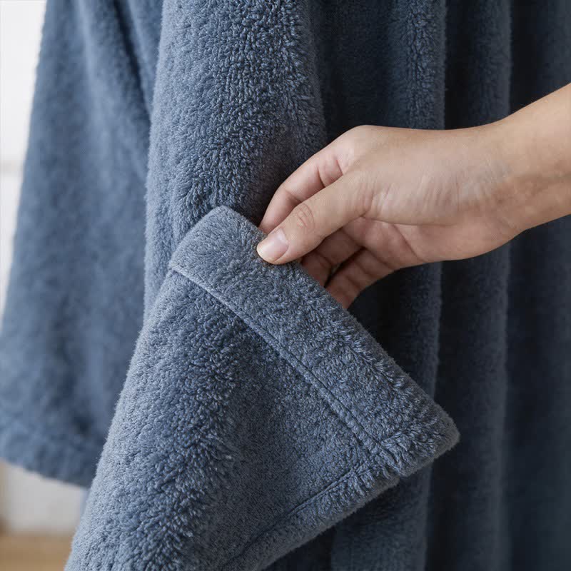 Unisex Solid Cotton Kimono Bathrobe - image 21