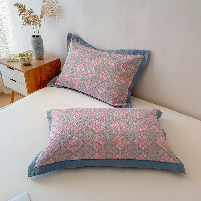 Cotton Gauze Yarn-Dyed Reversible Bedspread Quilt - image 11
