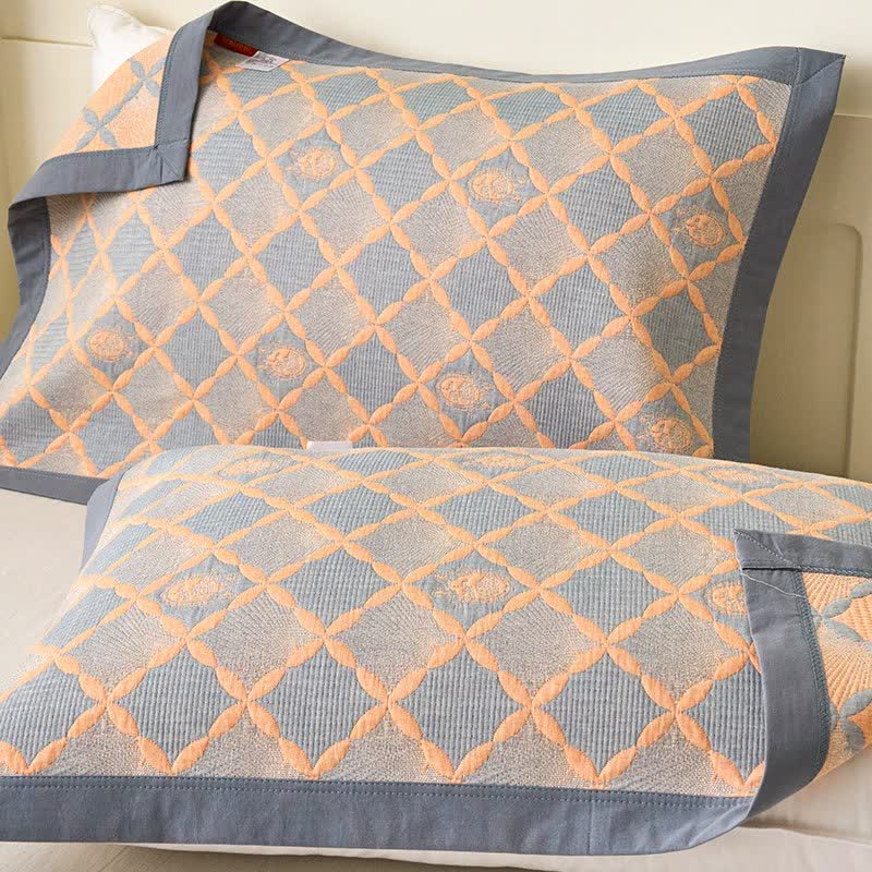 Reversible Lattice Jacquard Cotton Gauze Quilt - image 5