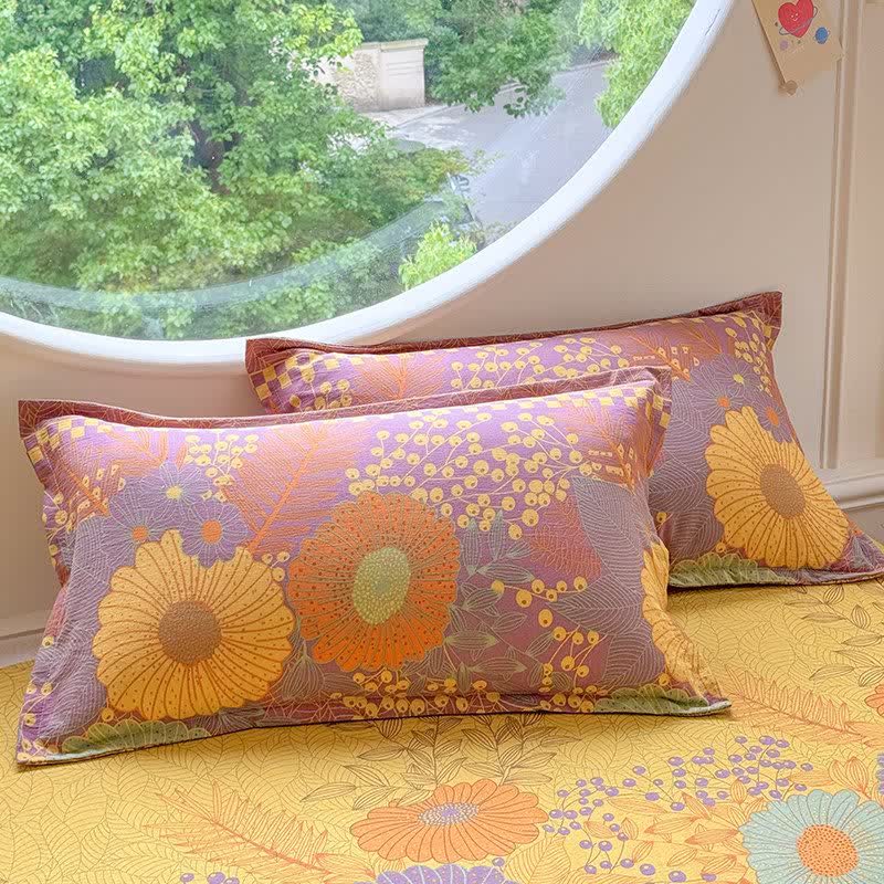 Sunflower Cotton Double Gauze Bedding Set(4PCS) - image 3
