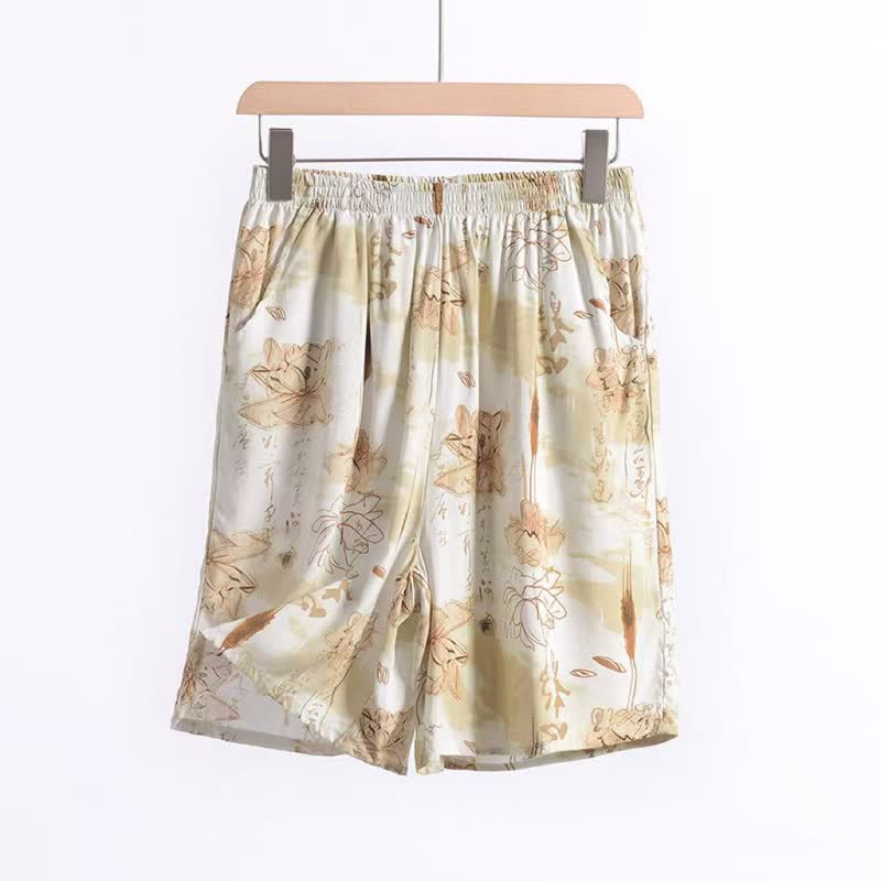 Soft Floral Cotton Lounge Shorts - image 4