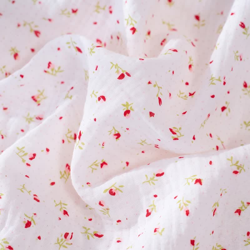 Cotton Floral Ruffle Strap Lounge Dress - image 4