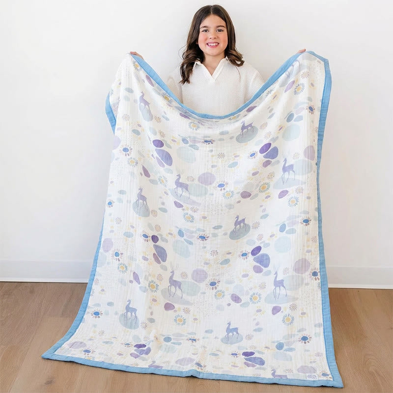 Pastel Bloom Cotton Gauze Blanket - image 5