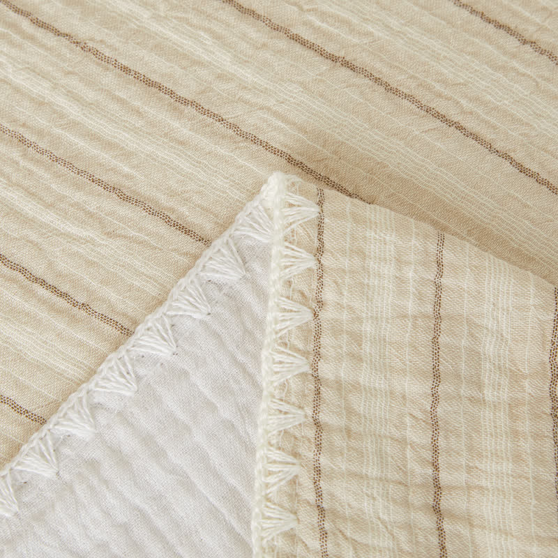 Soft Stripe Reversible Cotton Bedspread - image 34
