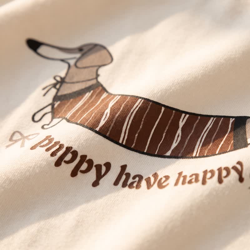 Walking Dachshund Cotton Lounge Set - image 5