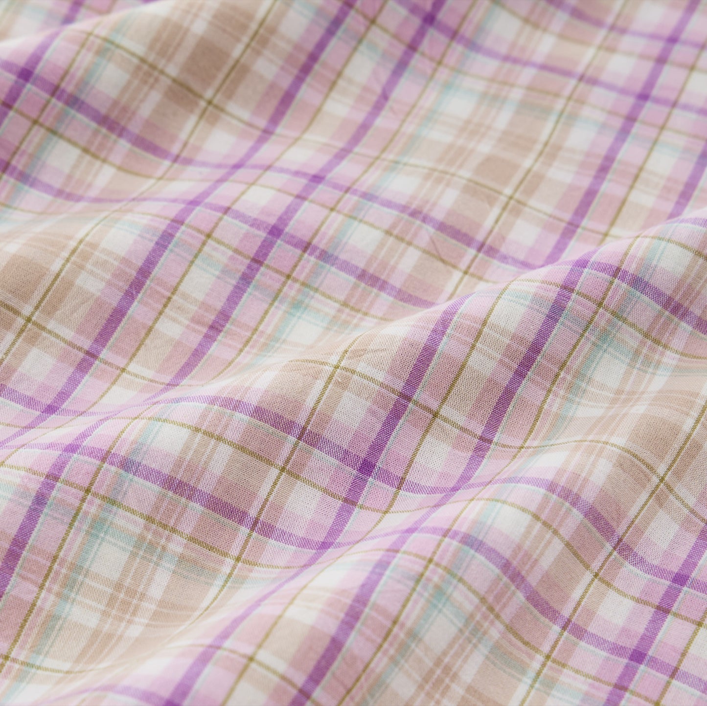 Soft Purple Plaid Twin XL Dorm Bedding Set - image 6
