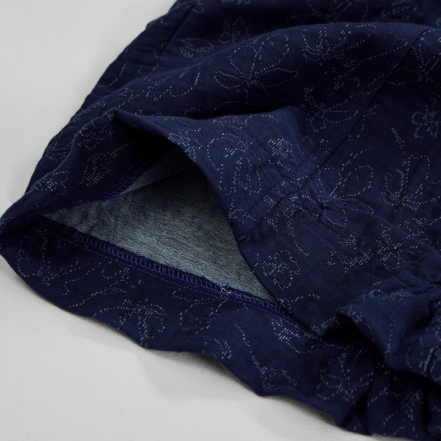 Retro Navy Blue Floral Cotton Tank Loungewear Set - image 9