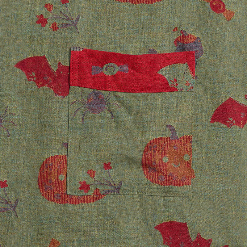 Halloween Pumpkin Cat Cotton Kimono Robe - image 11