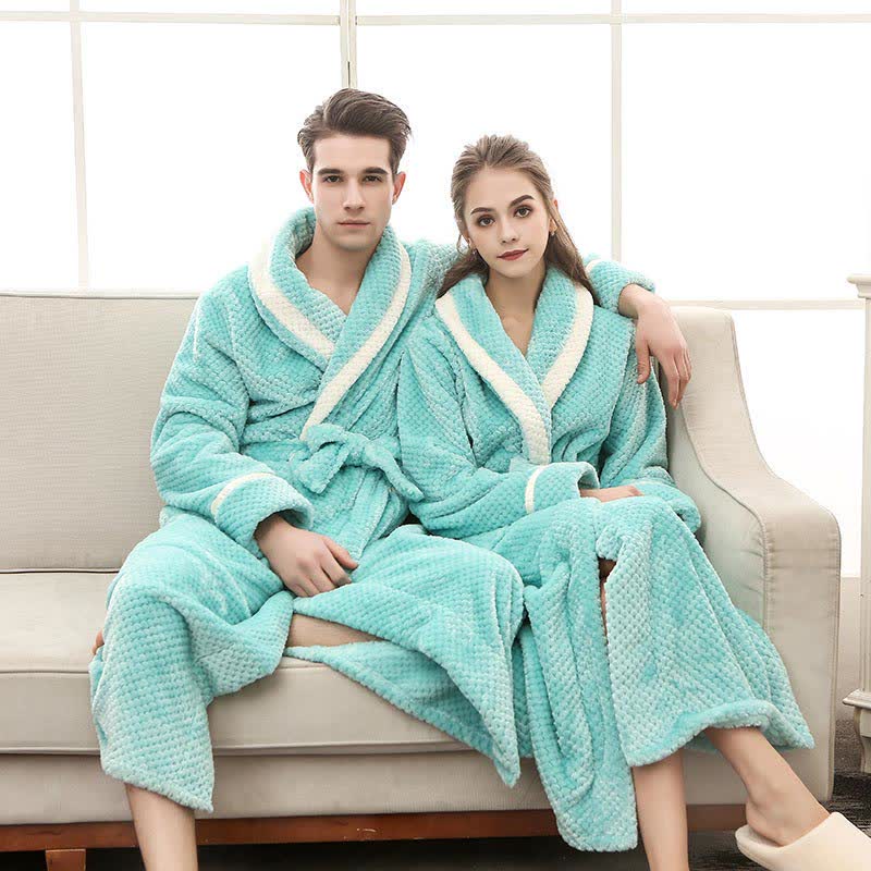 Thick Fleece Pajama Comfy Bathrobe - image 21