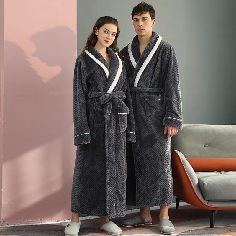 Thick Fleece Pajama Comfy Bathrobe - image 11