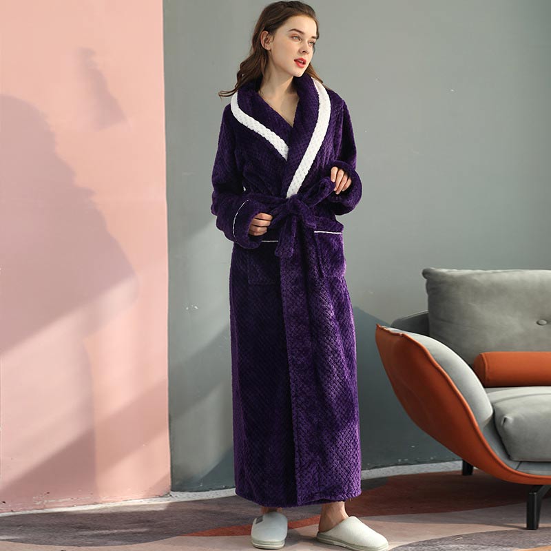 Thick Fleece Pajama Comfy Bathrobe - image 3