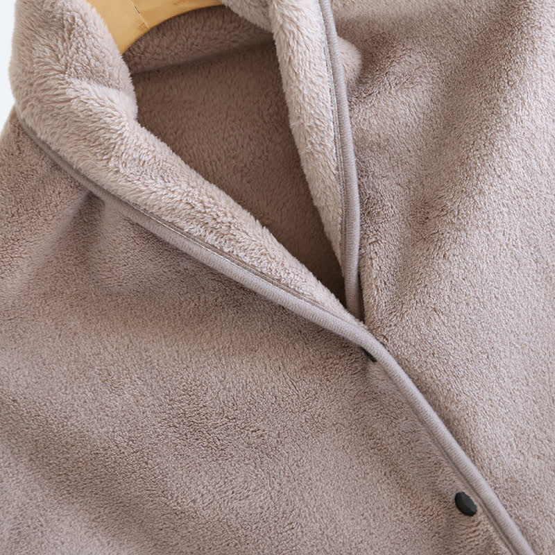 Solid Color Soft Flannel Shawl Blanket - image 6