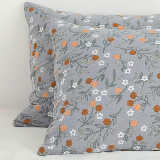 Ownkoti Rural Flower Pattern Pillowcases Pillow Shams (2PCS) - image 1