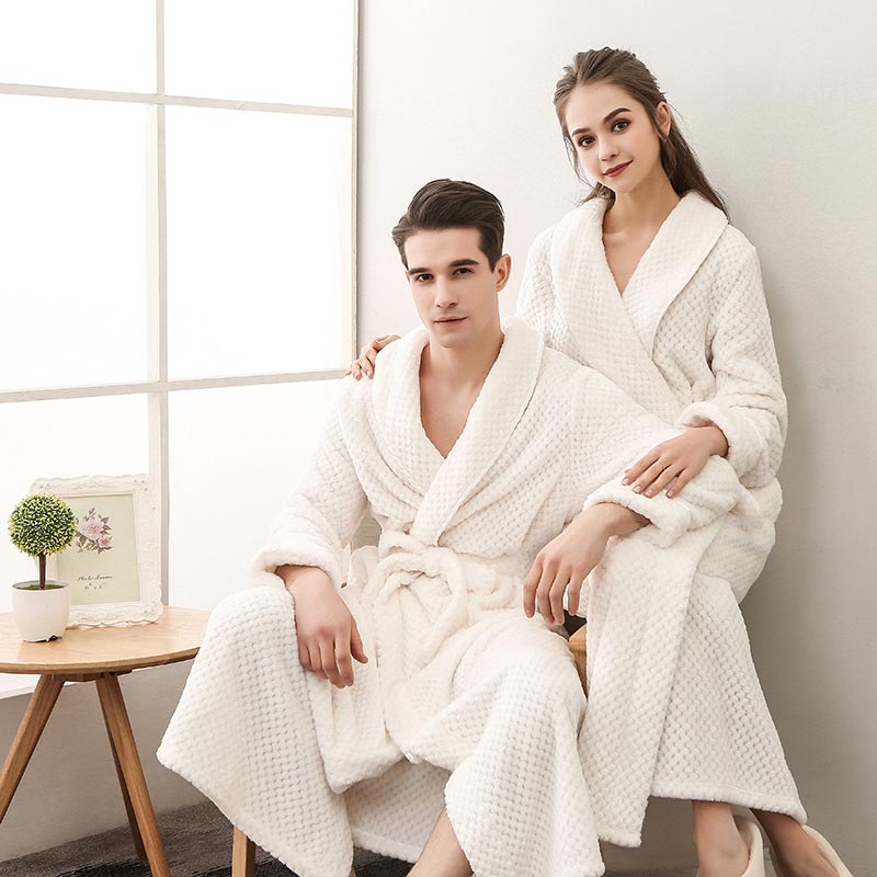 Ownkoti Puffy Fleece Pajama Long Bathrobe - image 6