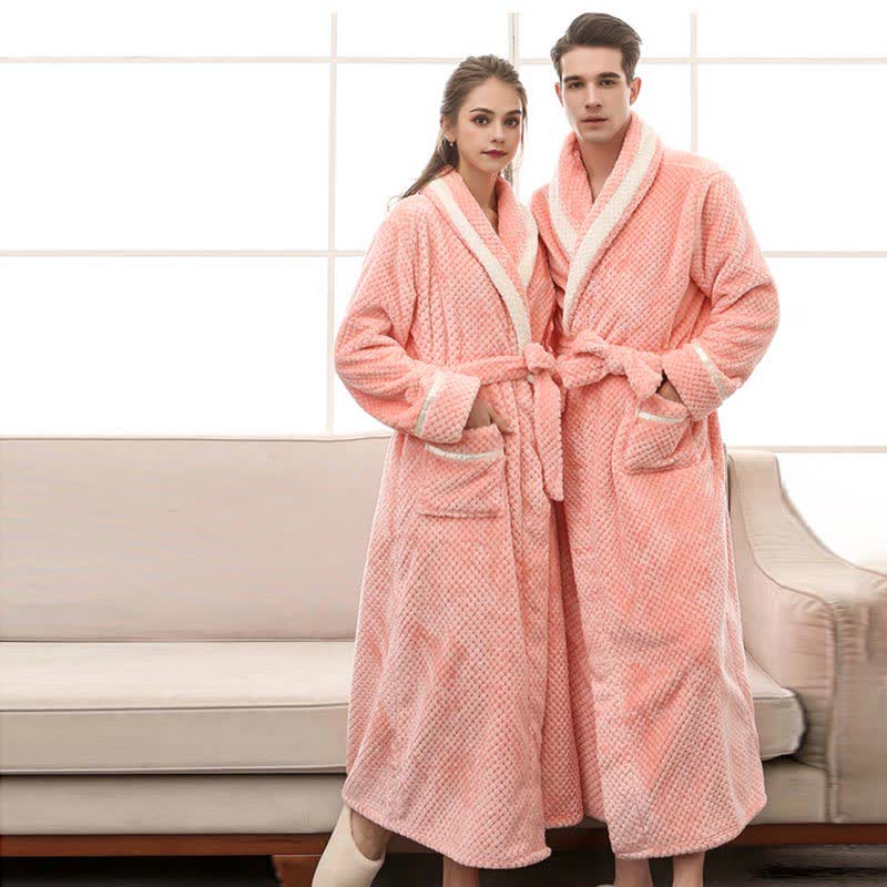 Thick Fleece Pajama Comfy Bathrobe - image 24