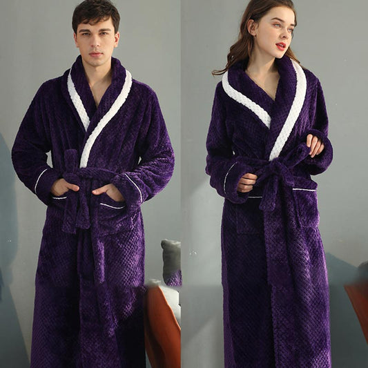 Thick Fleece Pajama Comfy Bathrobe - image 1