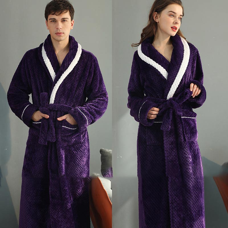 Thick Fleece Pajama Comfy Bathrobe - image 2