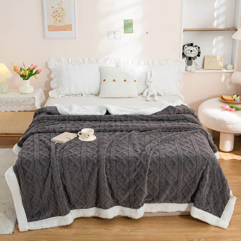 Ownkoti Puffy Cozy Reversible Throw Blanket - image 5