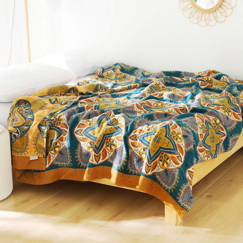 Ownkoti Multicolor Cotton Reversible Design Lightweight Quilt - image 7