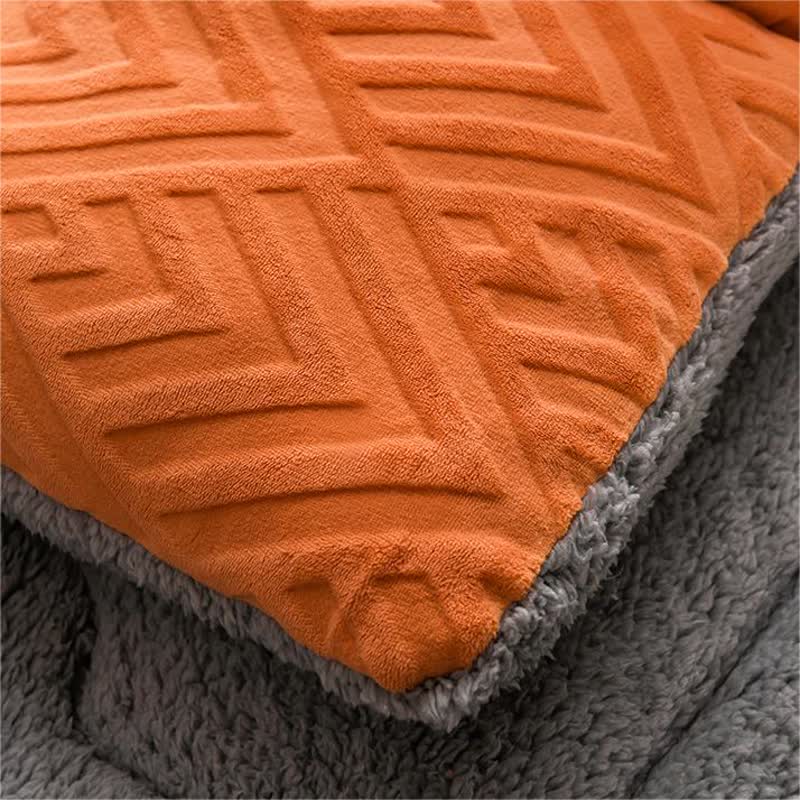 Thick Sherpa Winter Blanket with Quilt Core - image 5