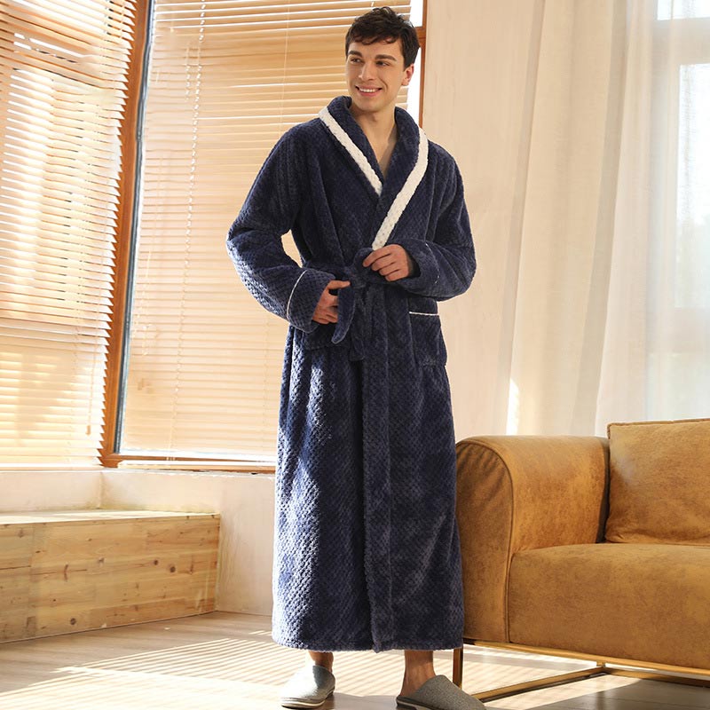 Thick Fleece Pajama Comfy Bathrobe - image 18