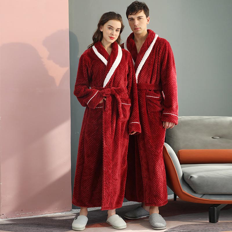 Thick Fleece Pajama Comfy Bathrobe - image 7