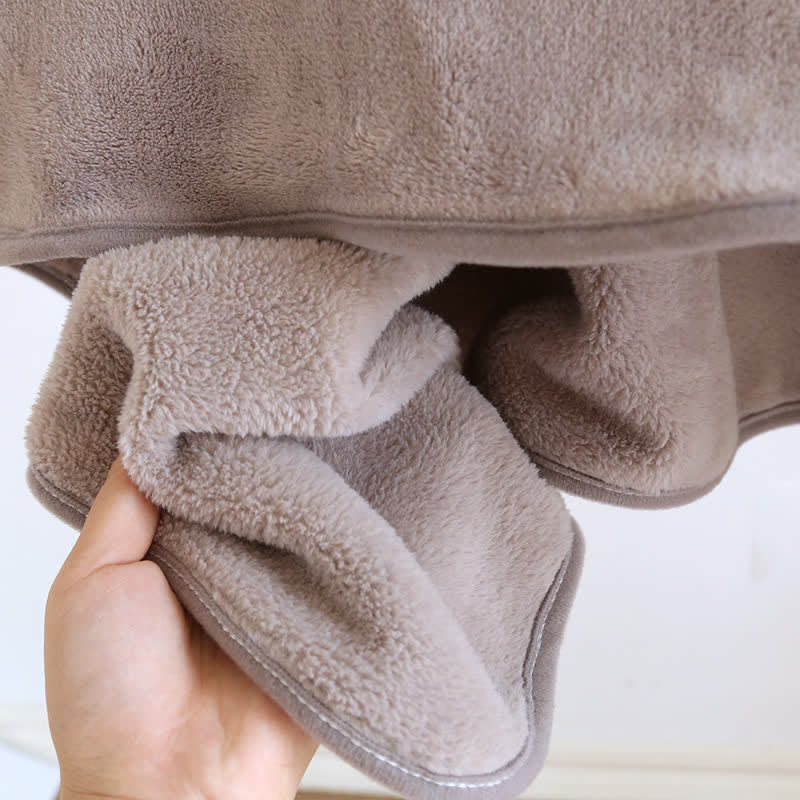 Solid Color Soft Flannel Shawl Blanket - image 7