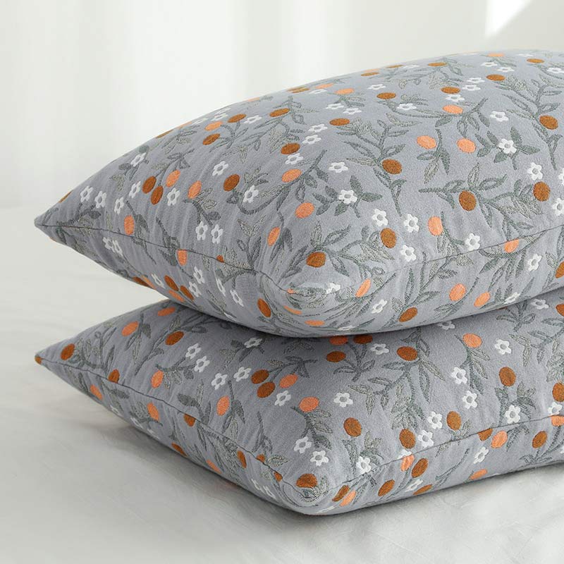 Ownkoti Rural Flower Pattern Pillowcases Pillow Shams (2PCS) - image 3