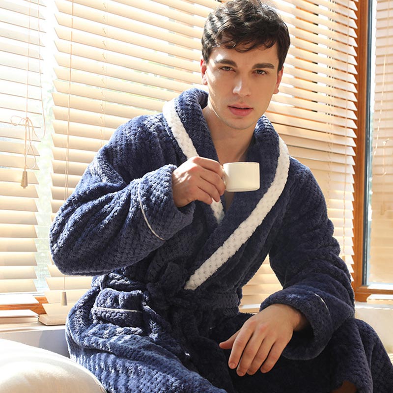 Thick Fleece Pajama Comfy Bathrobe - image 19
