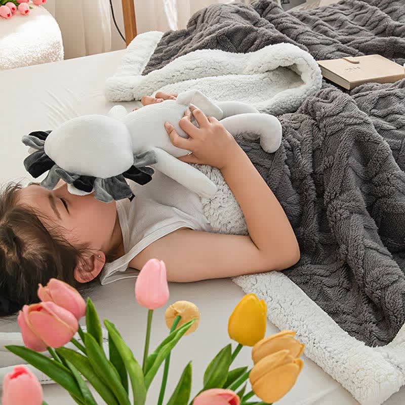 Ownkoti Puffy Cozy Reversible Throw Blanket - image 6