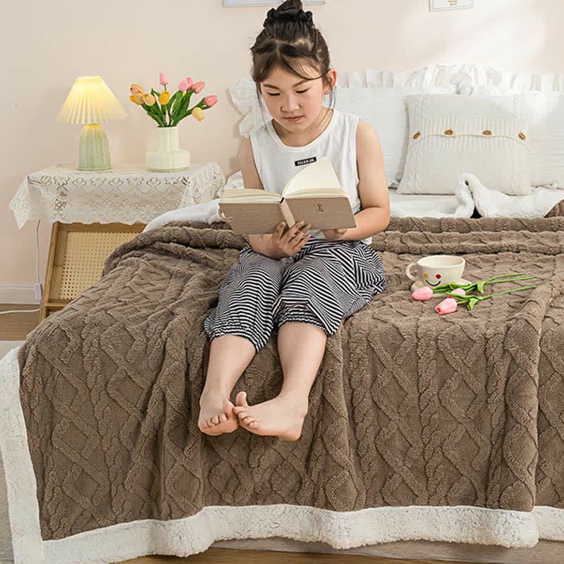 Ownkoti Puffy Cozy Reversible Throw Blanket - image 3