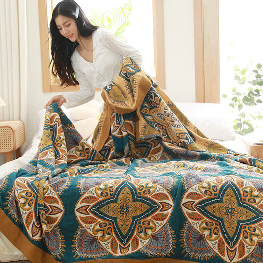 Ownkoti Multicolor Cotton Reversible Design Lightweight Quilt - image 2