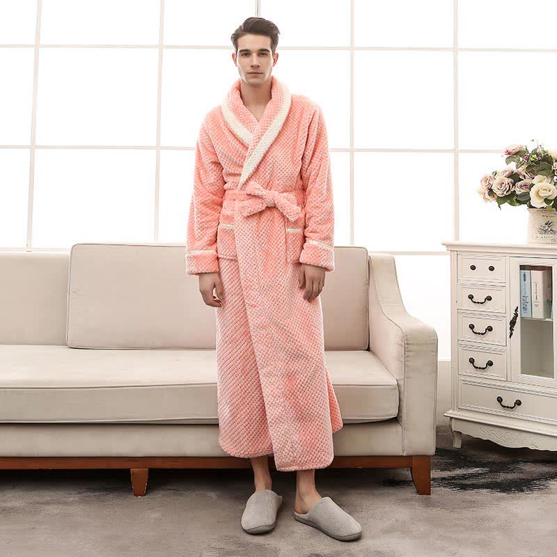 Thick Fleece Pajama Comfy Bathrobe - image 26
